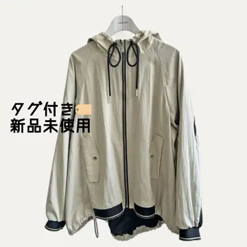 [ 미사용 새상품! ] LHELBIE 백 플레어 워크 블루종 마운틴 파카