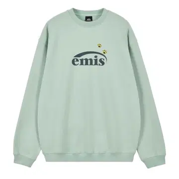 emis 한국 FOOT PRINTED SWEAT 민트 S 사이즈 새상품