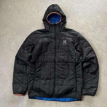 HAGLOFS 호그로프스 충전솜 후드티 로고 블랙