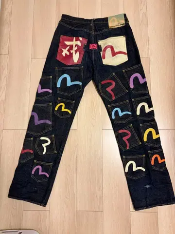 EVISU 데님 메니 포켓