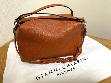 GIANNI CHIARINI 카멜 가죽 백