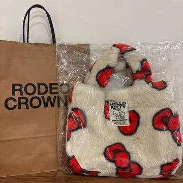 RODEO CROWNS 키티 인조 모피 토트