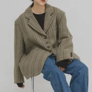 KBF 울 믹스 테일러드 자켓