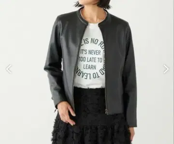 SHIPS Colors: 램 가죽 라이더스 자켓