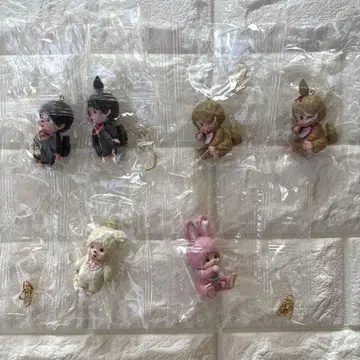 [ 새상품 ] 몽치치 마스코트 키체인 6종 컴프 세트