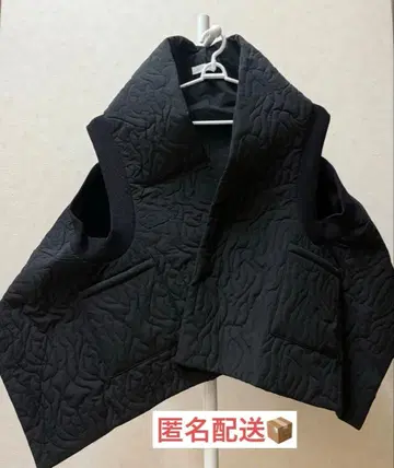 블랙 퀼팅 베스트 여성용 숏 기장