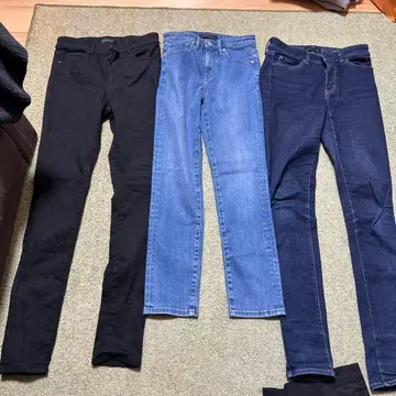 UNIQLO 청바지 스키니 데님 3색 세트