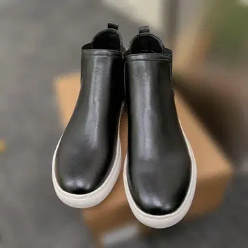 미사용 새상품 Dedes 사이드 고어 스니커즈 블랙 27.0