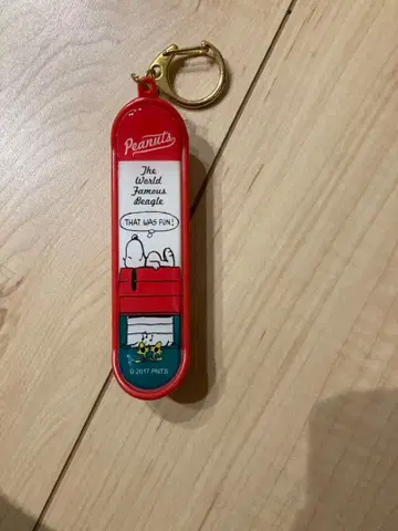 스누피 키링 스케이트보드