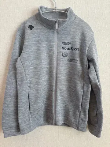 DESCENTE MoveSport 그레이 맨투맨 자켓 M 사이즈