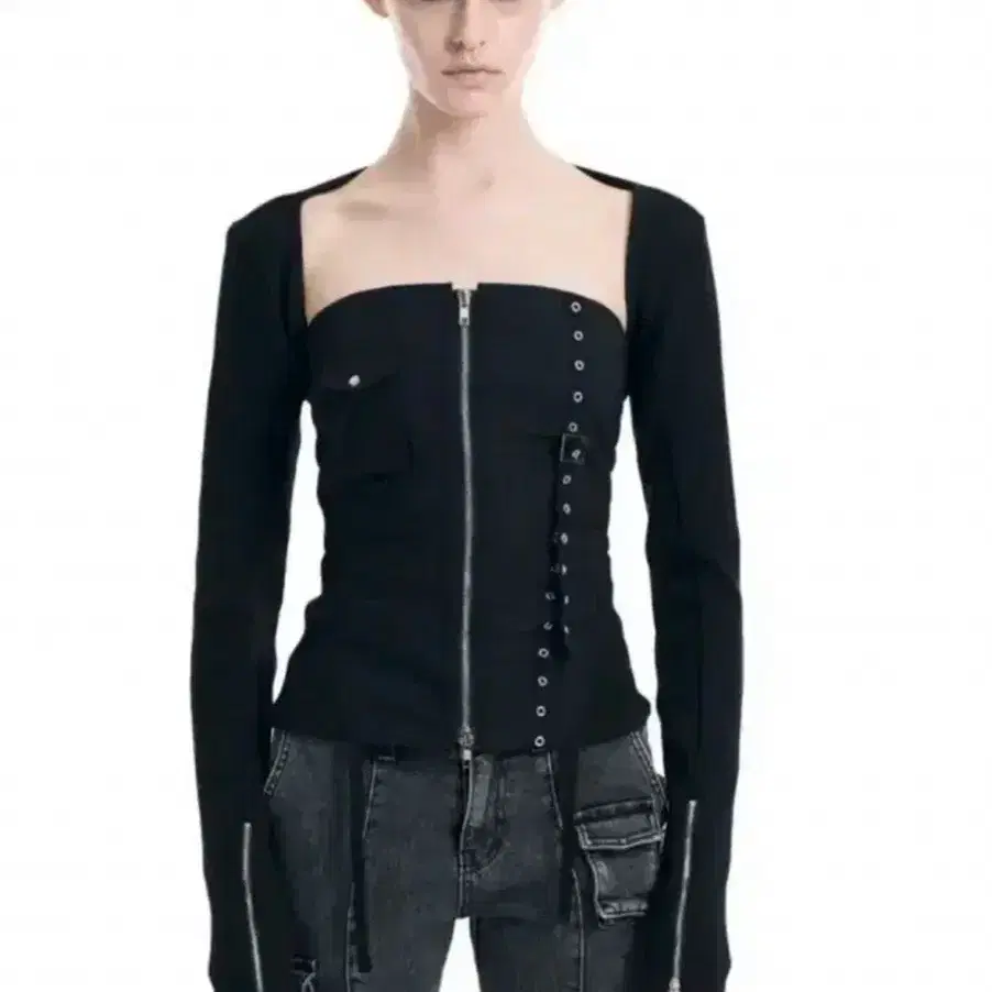 トップス Bohemian seoul grunge biker bustier Bohemian seoul grunge biker bustier