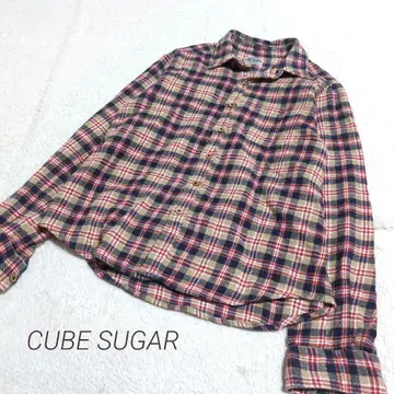 CUBE SUGAR 큐브 슈가 체크 플란넬 셔츠 캐주얼