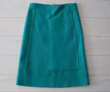 드로어 멜톤 울 스커트 36