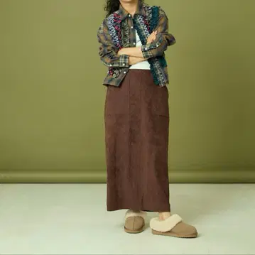 freada 프론트 프릴 체크 셔츠