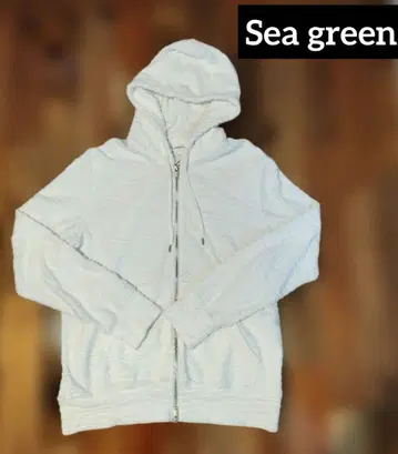 풀 집업 후드티 Sea green 타트라스 화이트 제브라 패턴