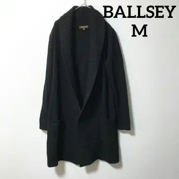 BALLSEY 울 캐시미어 롱 가디건 38 블랙