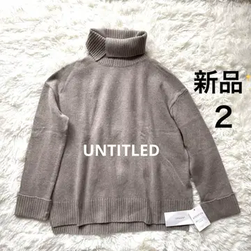 새상품 언타이틀 실크 혼방 울 니트 2 그레이지