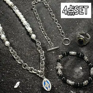 남성용 목걸이 팔찌 반지 스트릿 아메카지 빈티지 코디 ek2