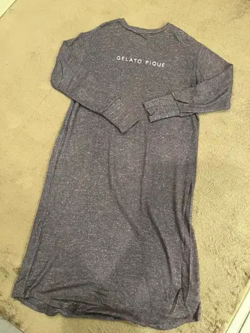 [새상품급] GELATO PIQUE 그레이 롱 슬리브 드레스