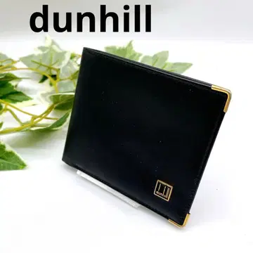 [ 새상품급 ] dunhill 던힐 이단 접이식 지갑 지갑 가죽 블랙
