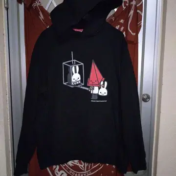 CUNE 사일런트 힐 레드 피라미드 싱 후드티 XL