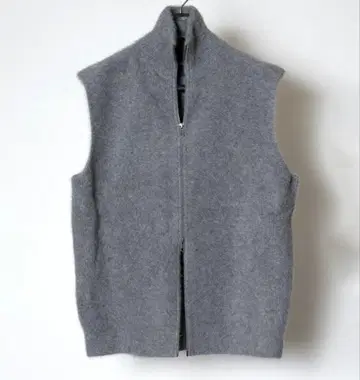 FOX CASHMERE ZIP-UP VEST