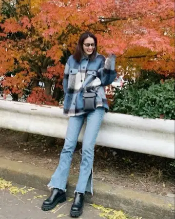 zara 체크 무늬 테일러드 자켓