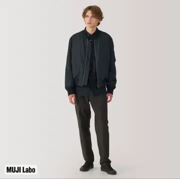 MUJI Labo MA-1 다운 블루종