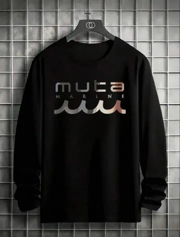 muta Marine 긴팔 티셔츠 L 블랙