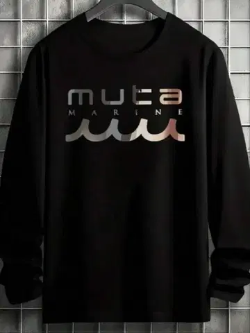 muta Marine 긴팔 티셔츠 L 블랙