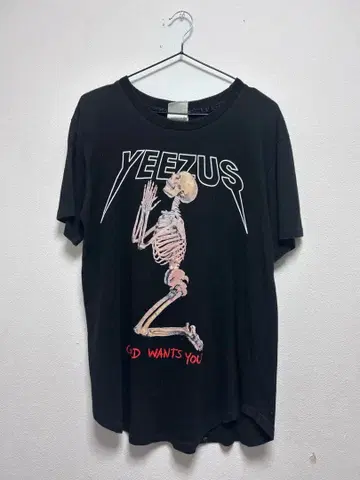 YEEZUS 뼈 디자인 티셔츠 2020년 y2k