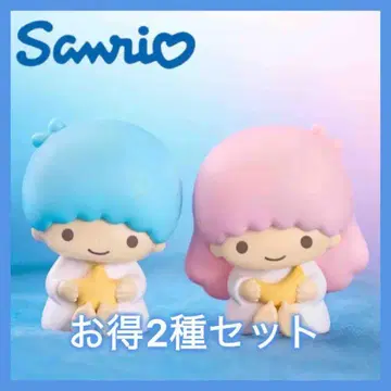 산리오 캐릭터즈 SOFVIMATES 키키 라라 피규어 2종 세트