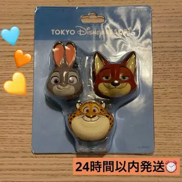 미개봉 새상품 주토피아 클립 3세트 디즈니 리조트 공식