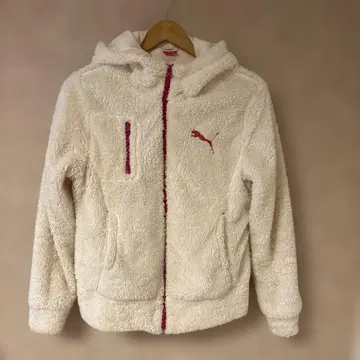 PUMA 플리스 자켓 L 사이즈 화이트