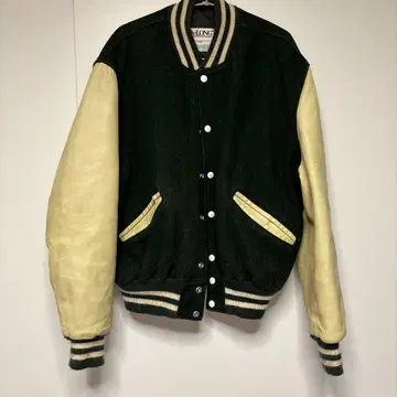 Delong 바시티 자켓 그린