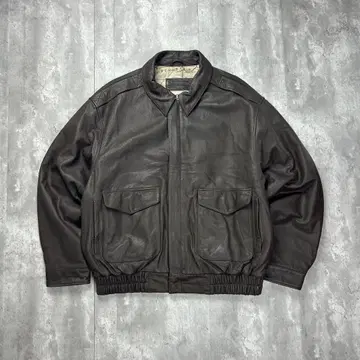 G-III 천연 가죽 A-2 가죽 자켓 플라이트 자켓 브라운 6103