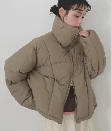 LIAN 체크 파이버 숏 다운