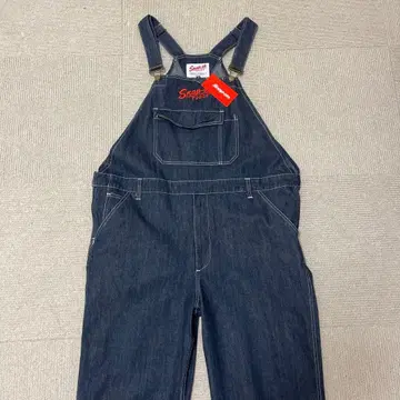 스냅온 데님 오버롤