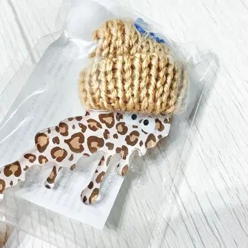 [ 새상품 ] 비와코 아크릴 키링 도도로키링 레오파드 무늬 코갸루