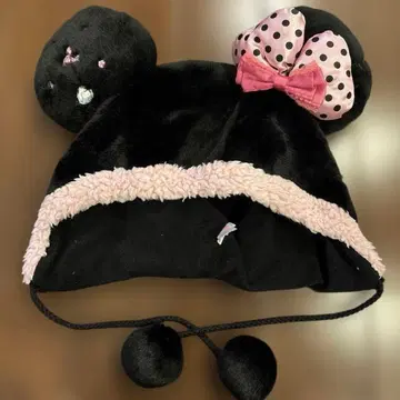 디즈니 리조트 팬캡 미니 블랙 핑크