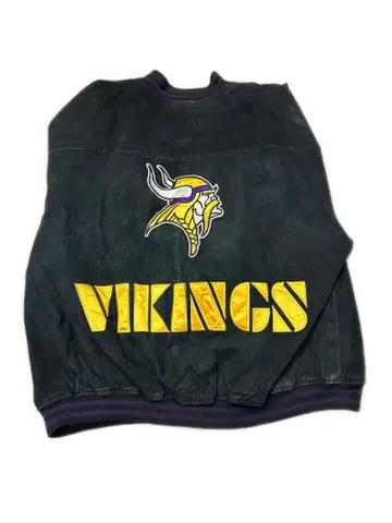 NFL 미네소타 바이킹스 스웨이드 자켓