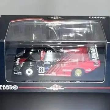 EDBRO 포르쉐 956 아드반 빨간색/블랙 1/43 스케일 박스 포함