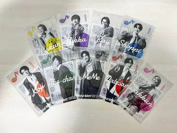 SnowMan ON 클리어 스티커 9인 세트 전원 굿즈