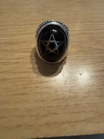 [새상품급] 알렉스 스트리터 엔젤 하트링 블랙 925 13호