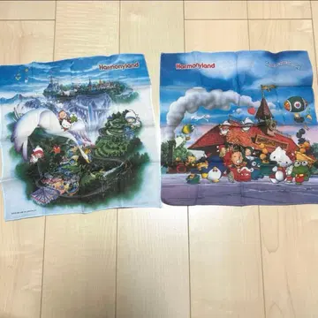 산리오 하모니랜드 손수건 타월 키티 레어 레트로 헤이세이