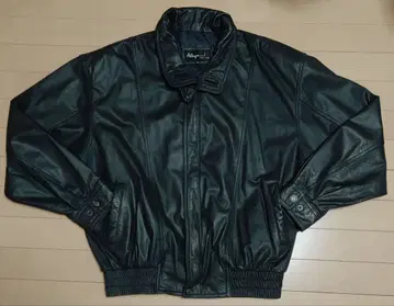 알레그리 Vintage 블랙 가죽 자켓 블루종 Allegri 짧은 기장