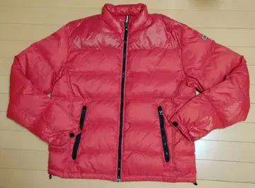 나파피리 NAPAPIJRI 빨간색 다운 자켓 풀 집업 Vintage