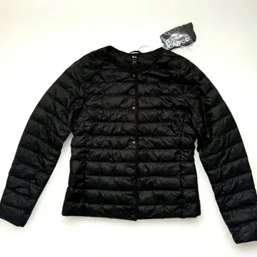 유니클로 다운 자켓 여성용 M 블랙