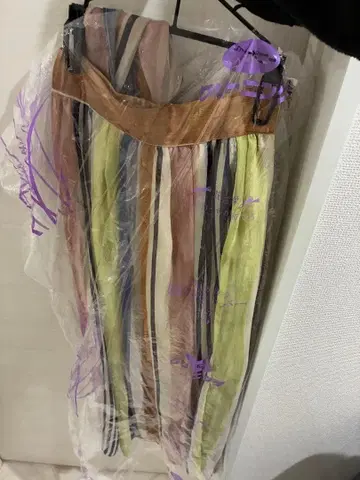 스트라이프 플레어 스커트 F 사이즈