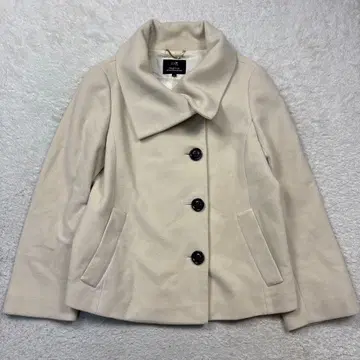 23구 울 캐시미어 코트 아이보리 40